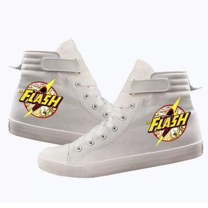 The Flash Barry Allen Superhero High Tops Casual Canvas Shoes Unisex Sneakers