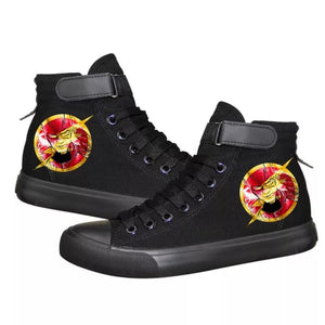 The Flash Barry Allen Superhero #1 High Tops Casual Canvas Shoes Unisex Sneakers