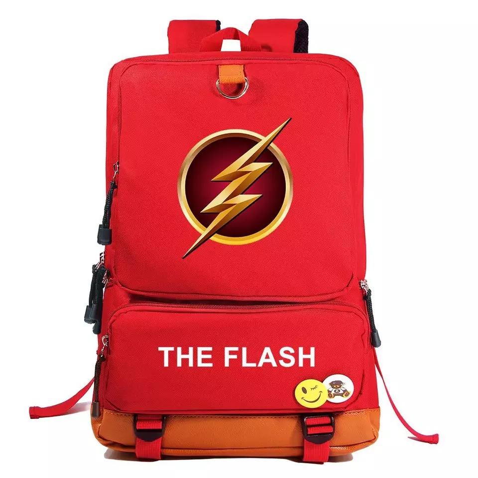 The Flash Superhero School Bags Water Proof Notebook Backpacks