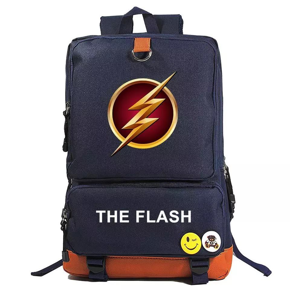 The Flash Superhero School Bags Water Proof Notebook Backpacks