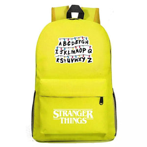 Stranger Things Alphabet Cosplay Backpack School Bag Water Proof