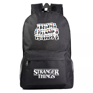 Stranger Things Alphabet Cosplay Backpack School Bag Water Proof