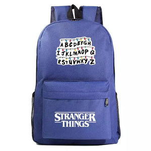 Stranger Things Alphabet Cosplay Backpack School Bag Water Proof