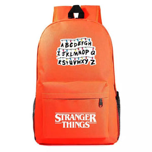 Stranger Things Alphabet Cosplay Backpack School Bag Water Proof