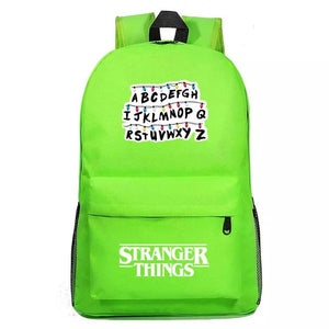 Stranger Things Alphabet Cosplay Backpack School Bag Water Proof