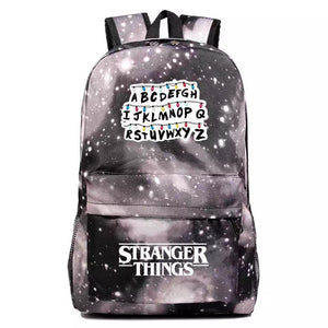 Stranger Things Alphabet Cosplay Backpack School Bag Water Proof