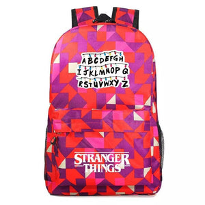 Stranger Things Alphabet Cosplay Backpack School Bag Water Proof