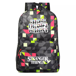 Stranger Things Alphabet Cosplay Backpack School Bag Water Proof