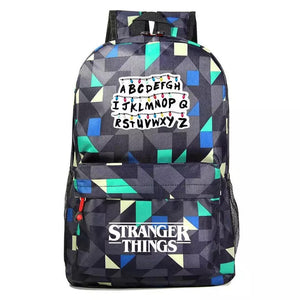 Stranger Things Alphabet Cosplay Backpack School Bag Water Proof