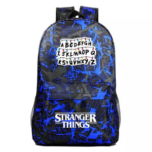 Stranger Things Alphabet Cosplay Backpack School Bag Water Proof