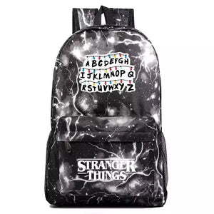 Stranger Things Alphabet Cosplay Backpack School Bag Water Proof