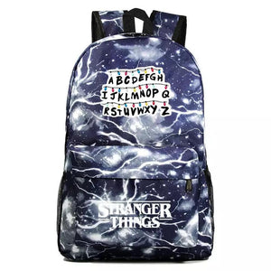 Stranger Things Alphabet Cosplay Backpack School Bag Water Proof