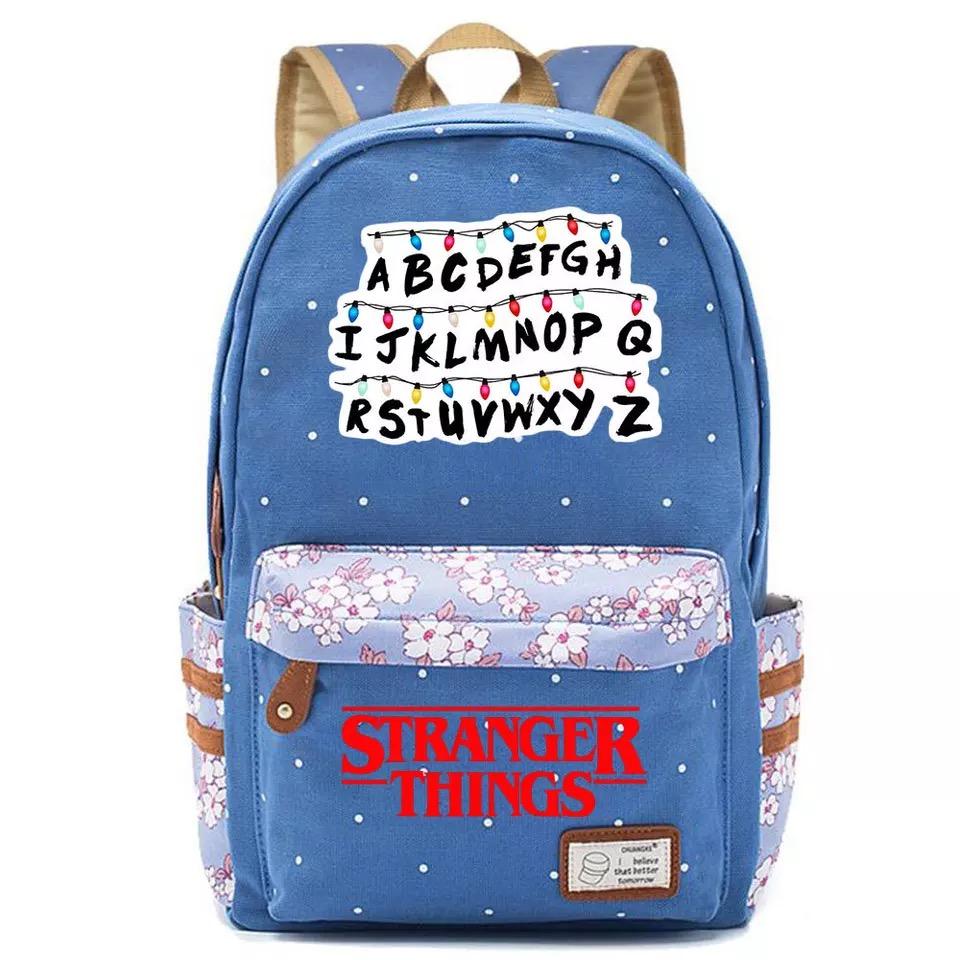 Stranger Things Canvas Travel Backpack School Bag