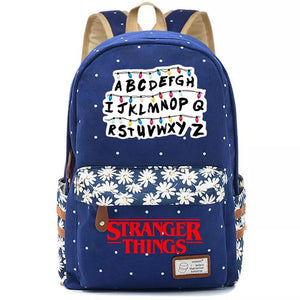 Stranger Things Canvas Travel Backpack School Bag