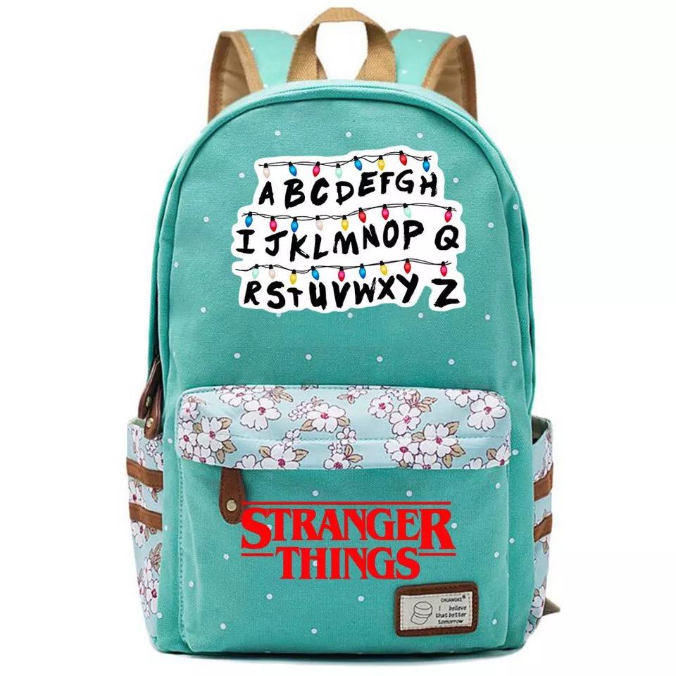 Stranger Things Canvas Travel Backpack School Bag