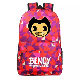 Bendy Cosplay Backpack School Bag Water Proof
