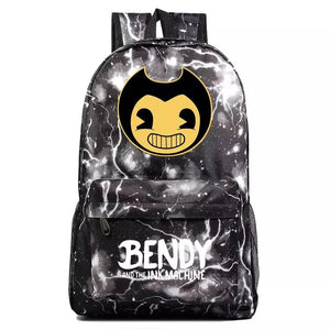 Bendy Cosplay Backpack School Bag Water Proof