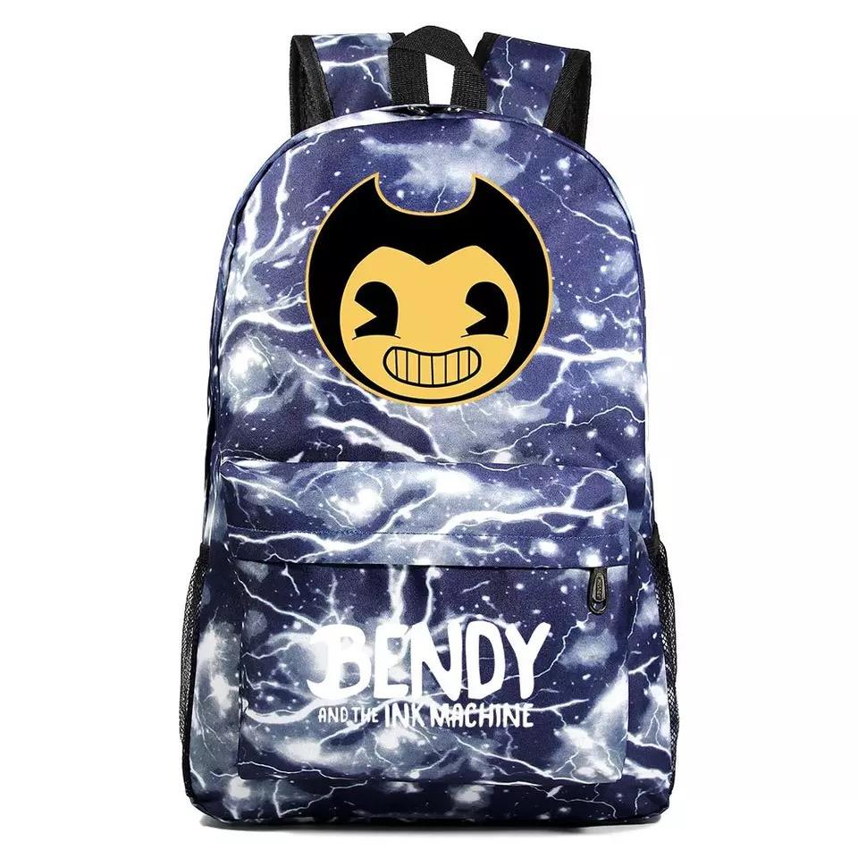 Bendy Cosplay Backpack School Bag Water Proof