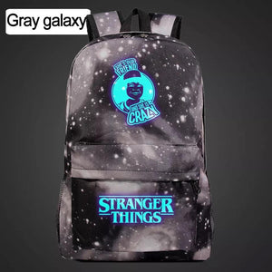 Stranger Things Friends Don't Lie Lumious Backpack School Book Bag Water Proof