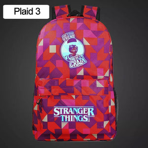 Stranger Things Friends Don't Lie Lumious Backpack School Book Bag Water Proof