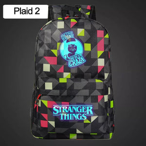 Stranger Things Friends Don't Lie Lumious Backpack School Book Bag Water Proof