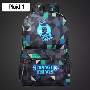 Stranger Things Friends Don't Lie Lumious Backpack School Book Bag Water Proof