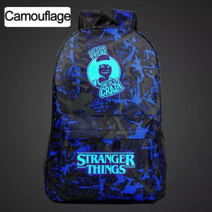 Stranger Things Friends Don't Lie Lumious Backpack School Book Bag Water Proof