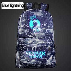 Stranger Things Friends Don't Lie Lumious Backpack School Book Bag Water Proof
