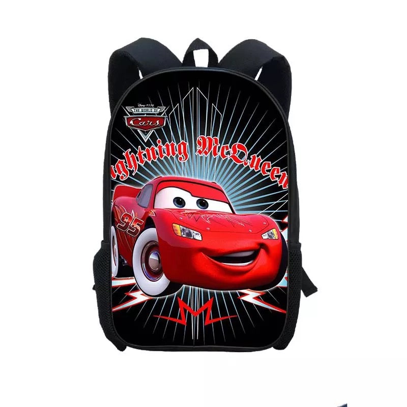 Movie Cars Lightning McQueen #4 Backpack School Sports Bag