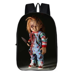 Child's Play Chucky Horror Movie Backpack School Sports Bag