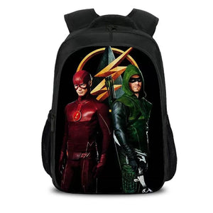 Superhero Flash Backpack School Sports Bag for Boys Girls Kids