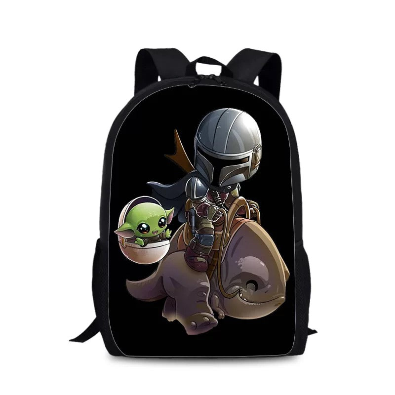 The Mandalorian Backpack School Sports Bag for Boys Girls Kids