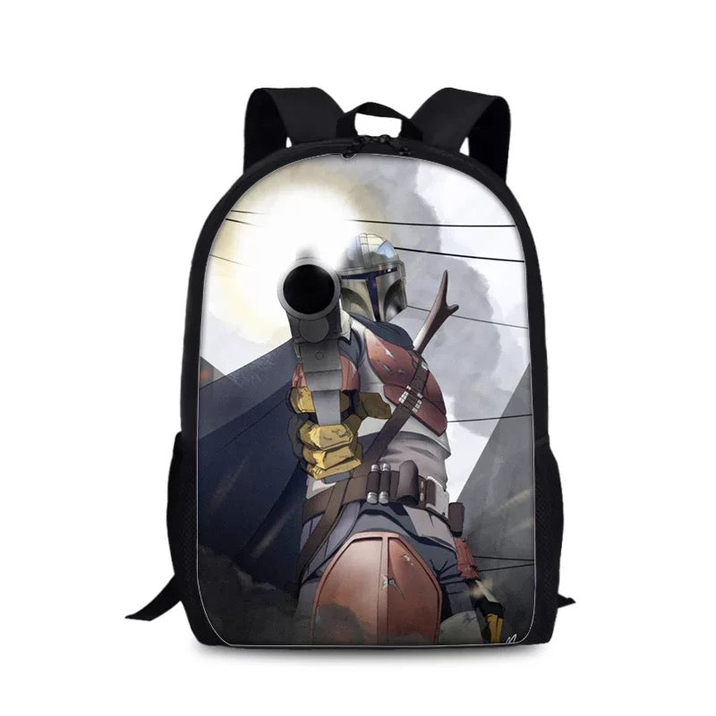The Mandalorian Backpack School Sports Bag for Boys Girls Kids