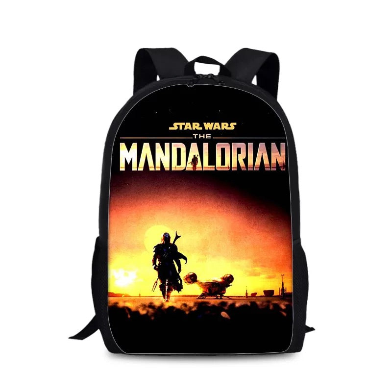 The Mandalorian Backpack School Sports Bag for Boys Girls Kids