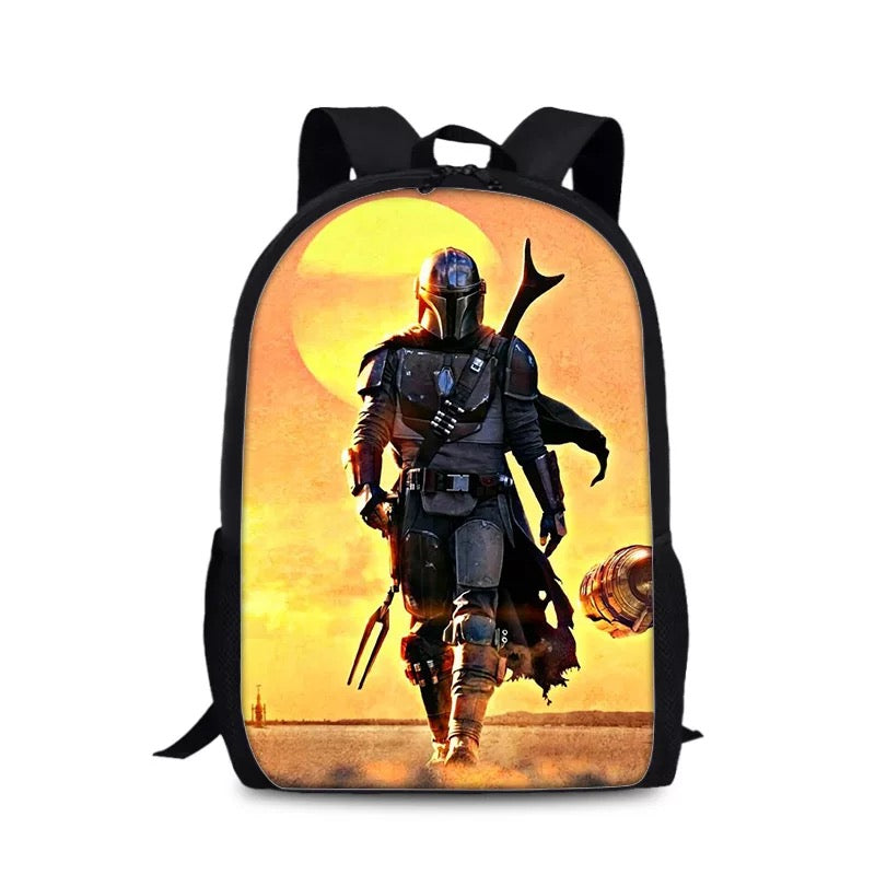 The Mandalorian Backpack School Sports Bag for Boys Girls Kids