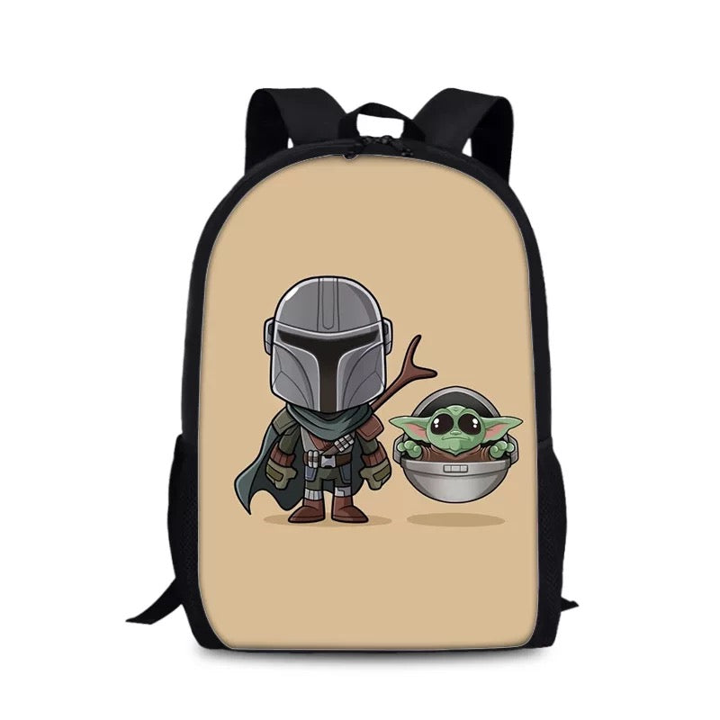 The Mandalorian Backpack School Sports Bag for Boys Girls Kids