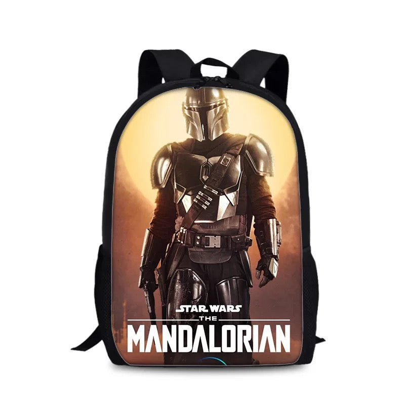 The Mandalorian Backpack School Sports Bag for Boys Girls Kids