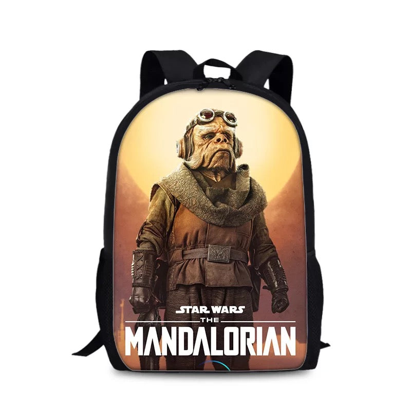 The Mandalorian Backpack School Sports Bag for Boys Girls Kids