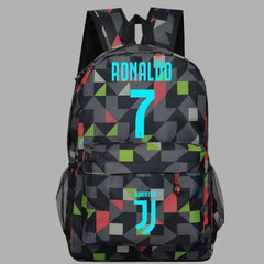 CR7 Football Cosplay Lumious Backpack School Book Bag Water Proof