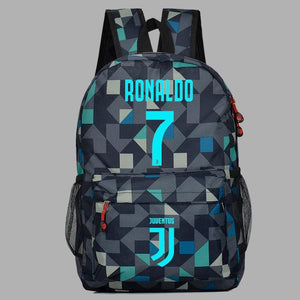 CR7 Football Cosplay Lumious Backpack School Book Bag Water Proof