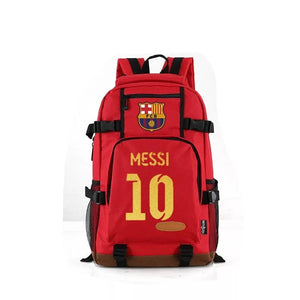 Football Lionel #10 School Bookbag Travel Backpack Bags