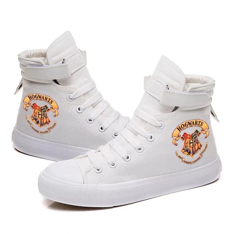 Harry Potter Hogwarts Cosplay Shoes High Top Canvas Sneakers