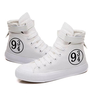 Harry Potter Platform 9-3/4 Cosplay Shoes High Top Canvas Sneakers