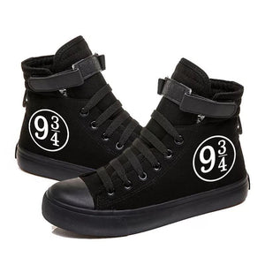 Harry Potter Platform 9-3/4 Cosplay Shoes High Top Canvas Sneakers