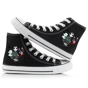 Game Dead By Daylight #1 Cosplay Shoes High Top Canvas Sneakers For Kids Adults