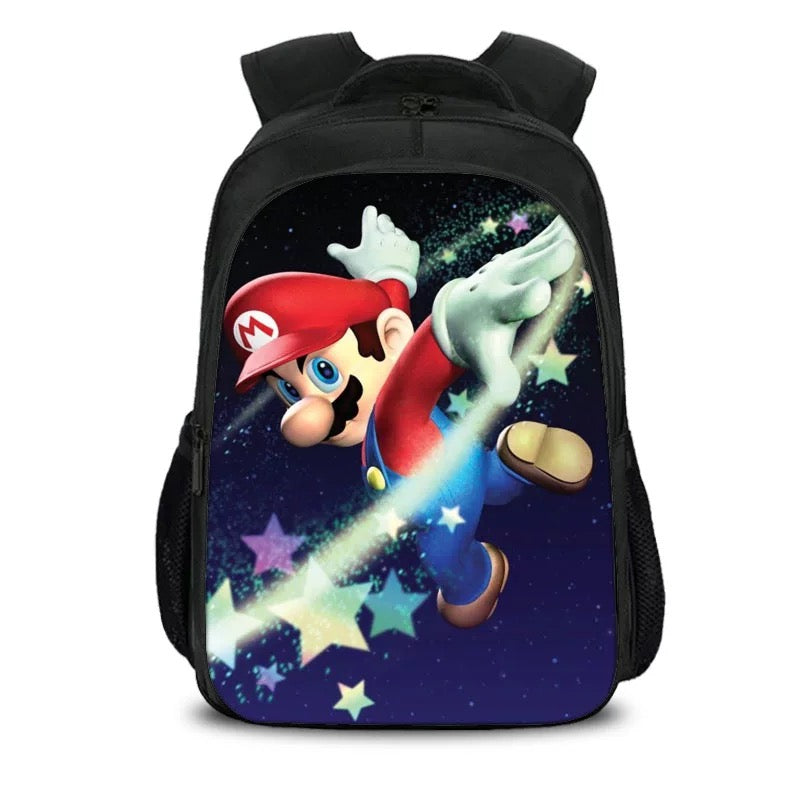 Mario Backpack School Sports Bag for Boys Girls Kids
