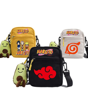 Naruto Uzumaki Sasuke Canvas Shoulder Bag Children Casual Messenger Sling Bags Kids Gifts