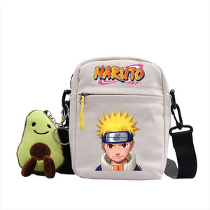 Naruto Uzumaki Sasuke Canvas Shoulder Bag Children Casual Messenger Sling Bags Kids Gifts