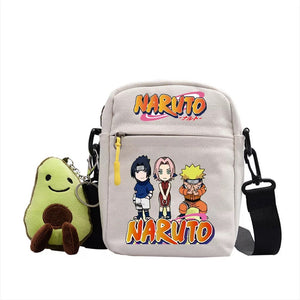 Naruto Uzumaki Sasuke Canvas Shoulder Bag Children Casual Messenger Sling Bags Kids Gifts