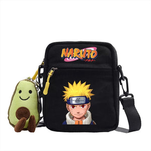 Naruto Uzumaki Sasuke Canvas Shoulder Bag Children Casual Messenger Sling Bags Kids Gifts